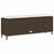 Vrtna klupa s jastukom siva 110x30x40,5 cm poliratan