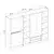 Hanah Home Garderober Kale-4774, 270x210x52 cm, Beli