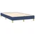 Vidaxl Box spring postelja z vzmetnico moder 120x200 cm blago