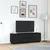 TV ormarić s LED svjetlima crni 160,5x41x50 cm