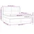 Vidaxl Box spring postelja z vzmetnico modra 160x200 cm blago