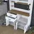 Hanah Home Komoda JE179 3402, 120x204.2x40 cm, Bela