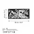 Wallity Zidna dekoracija Picassso, 85x40 cm, 1.5 mm, Crna
