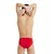 Arena solid brief junior red 29