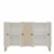 Hanah Home komoda Squarel 120, 120 cm, bela / travertin