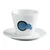 Dimello ETHIOPIA Cuptales Set šoljica za cappucinno, 4 šoljice, 150ml