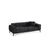 Atelier del Sofa Trosed na razvlačenje Athena 92x76x225cm Crni