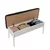 Conceptum Hypnose Trpezarijska klupa Vina Bench 110x48x40cm Belo-Antracit