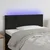 Vidaxl LED posteljno vzglavje črno 90x5x78/88 cm žamet