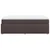 Vidaxl Box spring postelja z vzmetnico temno rjava 140x200 cm blago