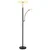 Globo 58909B - LED prigušiva stojeća lampa TIRANA 40W/230V + 5,5W crna