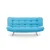 Atelier del Sofa Trosed na razvlačenje Misa 200x95x105cm Tirkizni