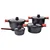 Cookware set, 8 pieces, aluminium, Noble range - Zokura