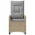 Vrtna stolica 2 pcs Bež i svijetlo siva 56 x 60 x 112 cm