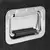Kutija za pohranu crna 90 x 47 x 33,5 cm aluminijska