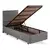 Hanah home Krevet Silver 100x38x200cm Crni