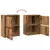 Regal za knjige boja starog drva 40x24x52 cm konstruirano drvo