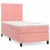 Box spring krevet s madracem ružičasti 90x200 cm baršunasti