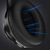 Bluetooth 5.0 bežične LED RGB slušalice za igranje + mikrofon crne