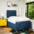 Vidaxl Box spring postelja z vzmetnico moder 120x200 cm blago