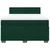 Vidaxl Box spring postelja z vzmetnico temno zelen 140x190 cm žamet