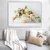 WallXpert slika na platnu 264737984_70100, buket ruža i poljskog cveća u beloj vazi, 70 x 100 cm