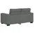 Vidaxl Dvosed temno siv 160x77x82 cm blago