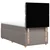 Vidaxl Box spring postelja z vzmetnico taupe 90x200 cm blago