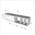 HANAH HOME TV polica Teo Floating Walnut White