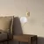 Opviq Zidna lampa Hilal-3822, 15x25x44cm, IP20, Zlatno-bela boje