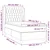 vidaXL Box spring postelja z vzmetnico krem 100x200 cm blago