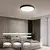 Immax NEO 07249L-LED prigušiva svetiljka SEMPLICI 48W/230V Wi-Fi Tuya crna+ daljinski upravljač