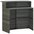 Den Vrtna barska miza siva 120x55x110 cm poli ratan