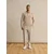 DAN FOX APPAREL Hlače na rob Jesper svetlo siva