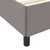 Vidaxl Postelja z vzmetnico Taupe 140 x 200 cm blago