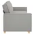 Vidaxl Trosed kavč sive barve 220x78x84 cm blago