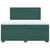 Vidaxl Box spring postelja z vzmetnico temno zelena 200x200 cm žamet