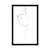 Plakat ženska v minimalistični izvedbi - 40x60 black