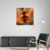 Canvas Slika na platnu Poljubac u boji 40x40cm, Sa ramom, Beli