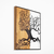 Wallity Zidna dekoracija Tree Man - 291, 49 x 3 x 58 cm,  Crna
