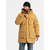 Ombre Mens long insulated jacket with reflective elements - yellow