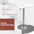 HOMCOM HOMCOM barska miza MDF, kovina 60D x 60Š x 69 91V cm Bel, (5000242666)