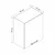 Hanah Home kuhinjski element Minar 4171, 60 cm, beli