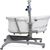 CHICCO Posteljica/stol/stol Chicco Baby Hug Pro - Bela Krem