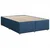 Vidaxl Box spring postelja z vzmetnico modra 160x200 cm blago