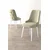 Hanah Home set trpezarijskih stolica Newa 8 kom, krem tkanina Babyface, bele metalne noge