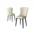 Hanah Home set trpezarijskih stolica Tita 6 kom, krem tkanina Babyface, crne metalne noge