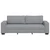 Vidaxl Trosed svetlo siv 220x77x82 cm blago