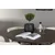Venture Design Jedilna garnitura Kaseidon miza in stoli Edina 100x75 cm temno rjava črna bela