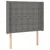 Vidaxl Box spring postelja z vzmetnico temno siva 100x200 cm blago